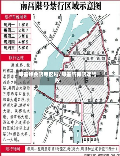 即墨峰会限号区域/即墨所有限速路段