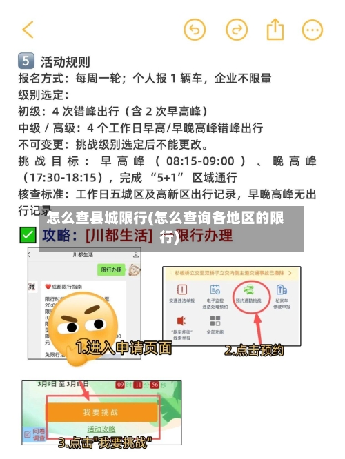 怎么查县城限行(怎么查询各地区的限行)