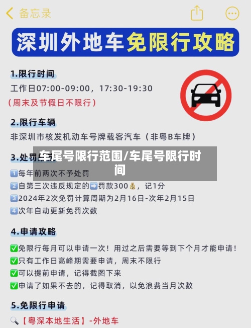 车尾号限行范围/车尾号限行时间-第2张图片
