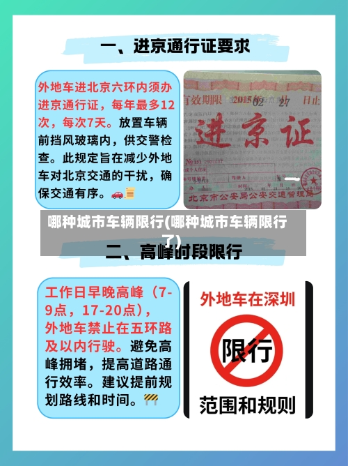 哪种城市车辆限行(哪种城市车辆限行了)