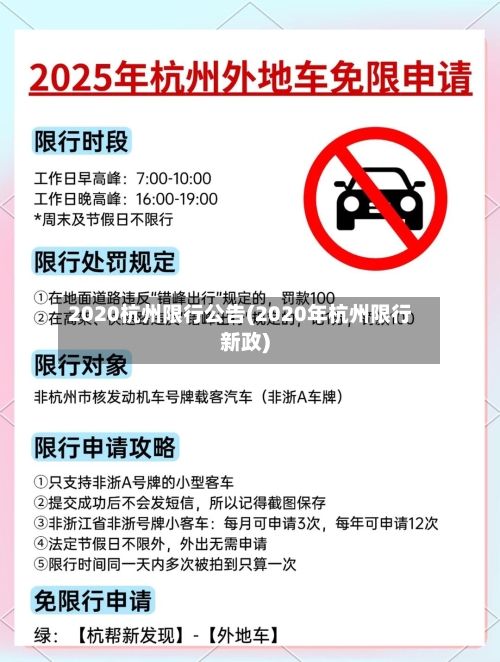 2020杭州限行公告(2020年杭州限行新政)-第2张图片