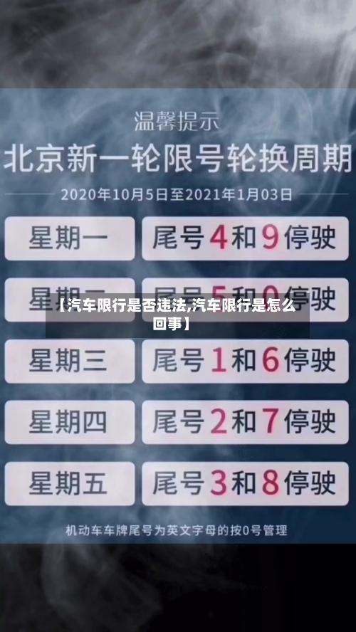 【汽车限行是否违法,汽车限行是怎么回事】-第2张图片