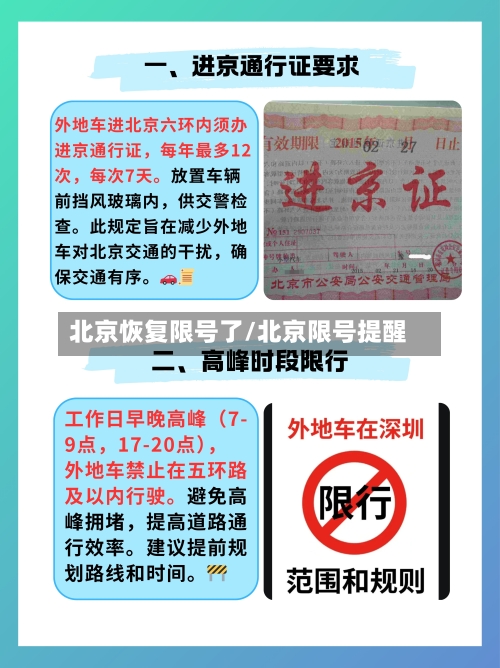 北京恢复限号了/北京限号提醒-第3张图片