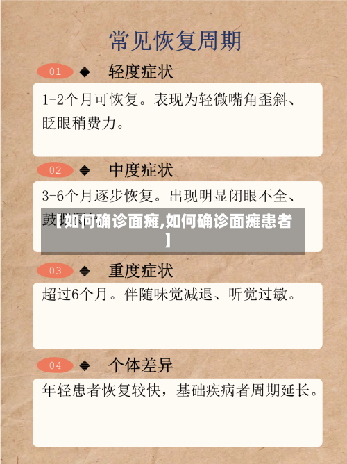 【如何确诊面瘫,如何确诊面瘫患者】