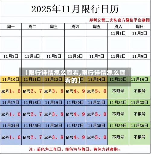 【限行详情怎么查看,限行详情怎么查看的】-第2张图片