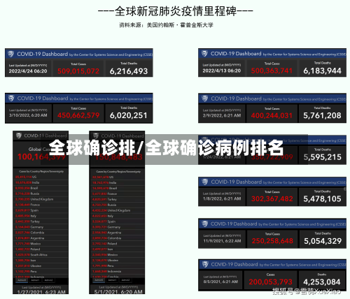 全球确诊排/全球确诊病例排名