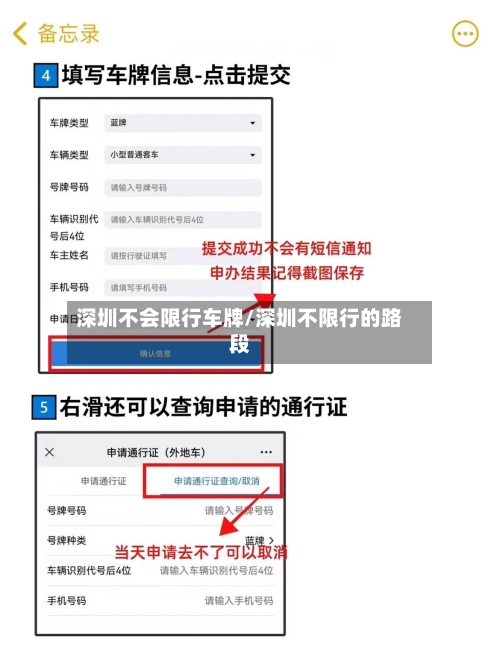 深圳不会限行车牌/深圳不限行的路段