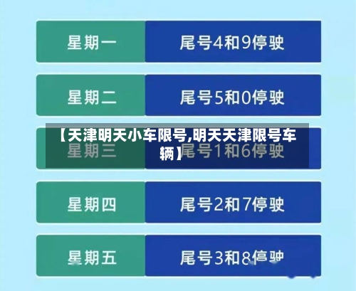 【天津明天小车限号,明天天津限号车辆】-第2张图片