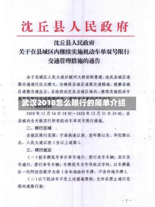 武汉2018怎么限行的简单介绍