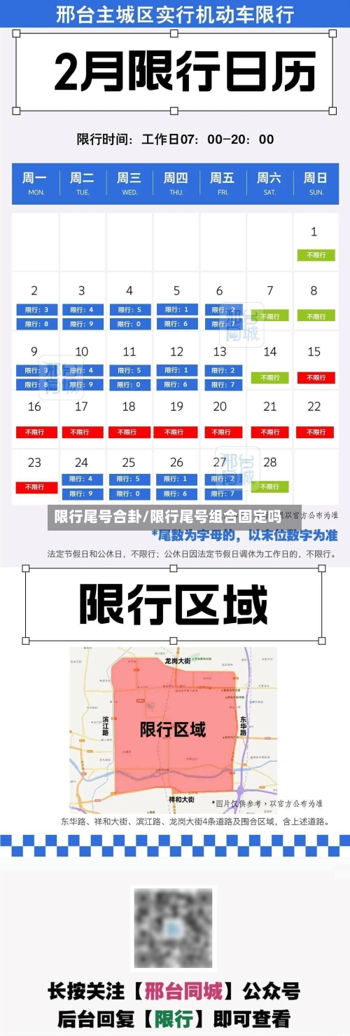 限行尾号合卦/限行尾号组合固定吗