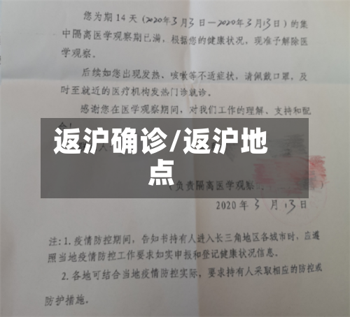 返沪确诊/返沪地点-第2张图片