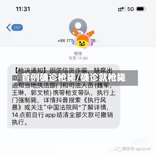 首例确诊枪毙/确诊就枪毙-第2张图片