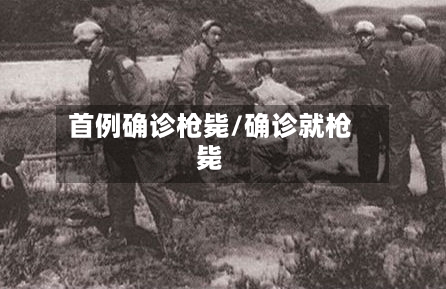 首例确诊枪毙/确诊就枪毙