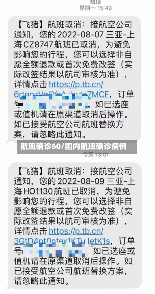 航班确诊60/国内航班确诊病例
