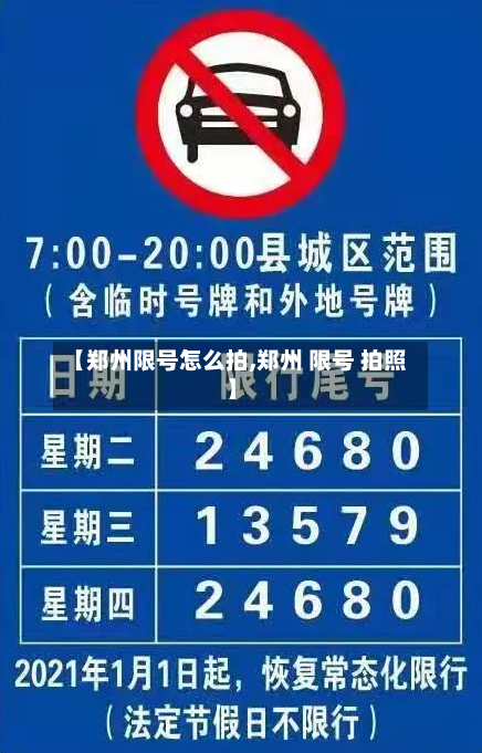 【郑州限号怎么拍,郑州 限号 拍照】-第2张图片