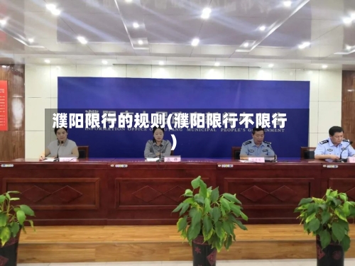 濮阳限行的规则(濮阳限行不限行)-第3张图片