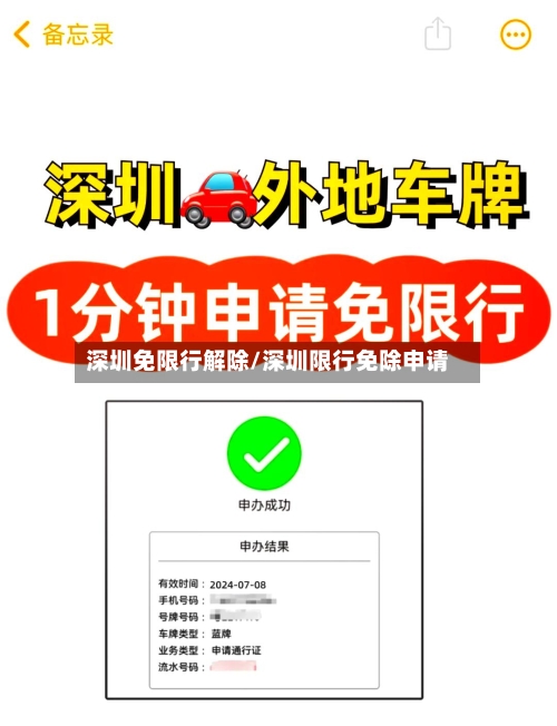 深圳免限行解除/深圳限行免除申请