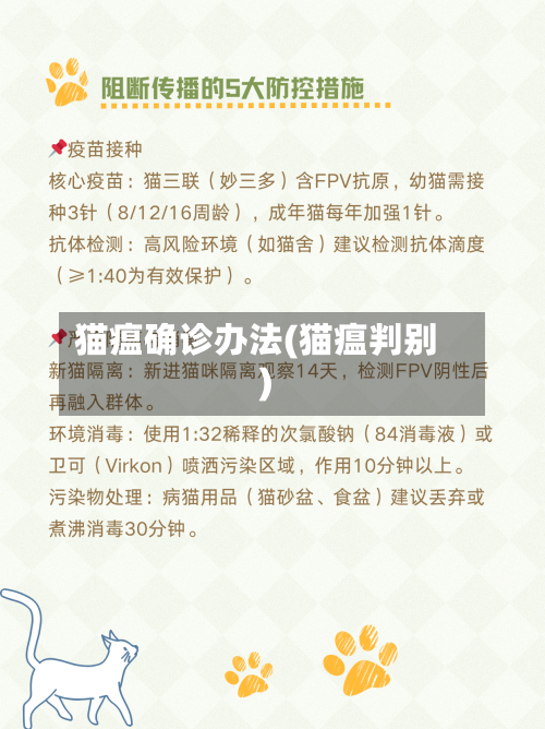 猫瘟确诊办法(猫瘟判别)-第2张图片