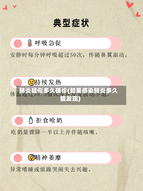 肺炎疑似多久确诊(如果感染肺炎多久能发现)-第3张图片