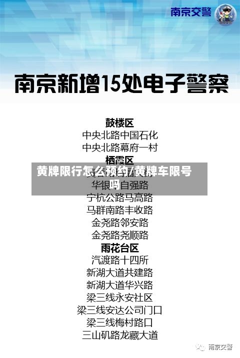 黄牌限行怎么预约/黄牌车限号吗