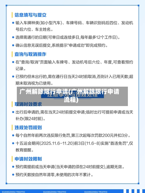 广州解除限行申请(广州解除限行申请流程)-第2张图片