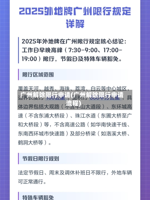 广州解除限行申请(广州解除限行申请流程)