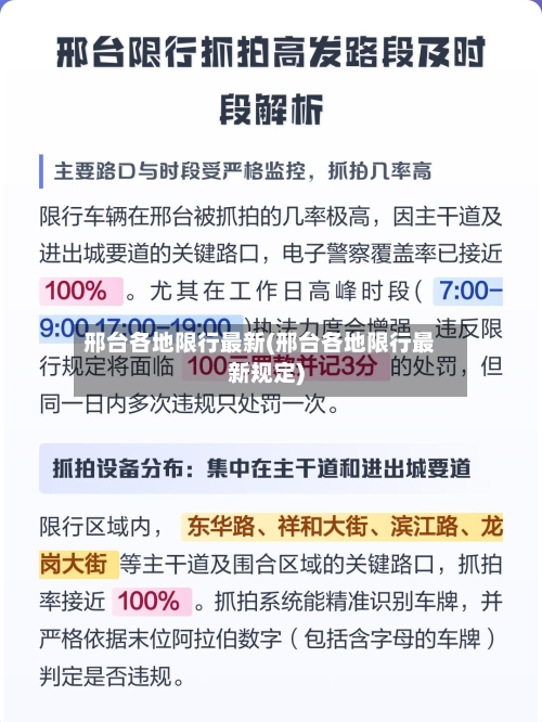 邢台各地限行最新(邢台各地限行最新规定)