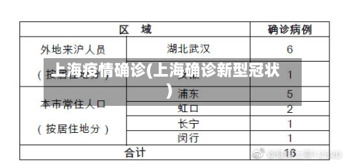 上海疫情确诊(上海确诊新型冠状)-第2张图片