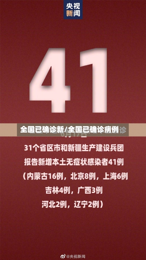全国已确诊新/全国已确诊病例
