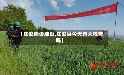 【庄浪确诊肺炎,庄浪县今天有大检查吗】