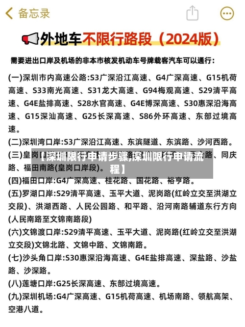【深圳限行申请步骤,深圳限行申请流程】