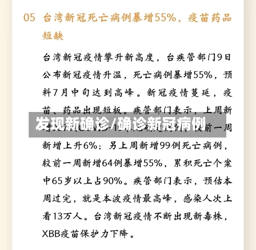 发现新确诊/确诊新冠病例-第2张图片