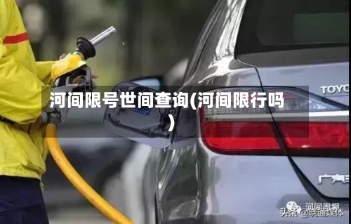 河间限号世间查询(河间限行吗)-第2张图片