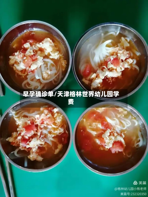 早孕确诊单/天津格林世界幼儿园学费