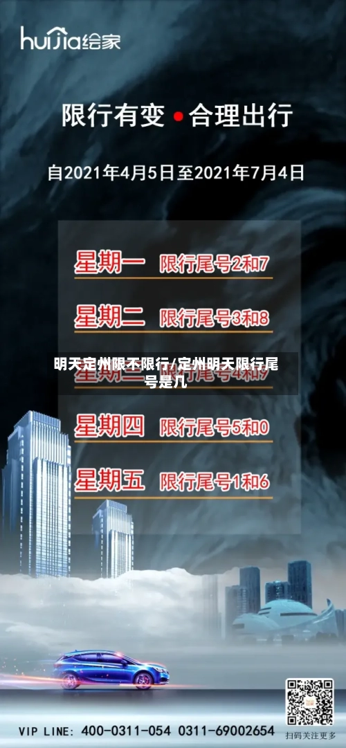 明天定州限不限行/定州明天限行尾号是几