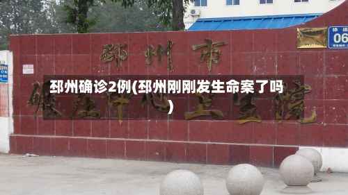 邳州确诊2例(邳州刚刚发生命案了吗)-第3张图片