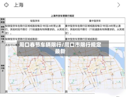 周口春节车辆限行/周口市限行规定最新-第3张图片