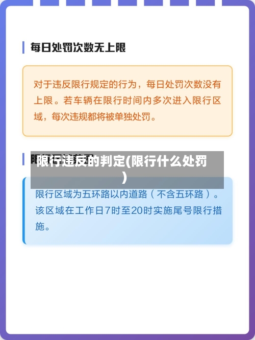 限行违反的判定(限行什么处罚)-第3张图片