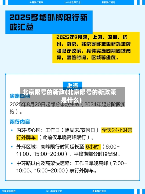 北京限号的新政(北京限号的新政策是什么)